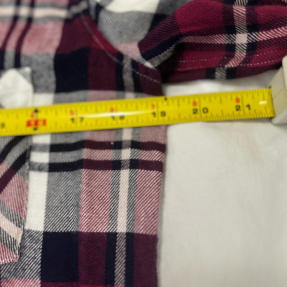 Rails Hunter Burgundy, Navy, and White Plaid Blouse. Size: XS - Picture 7 of 8